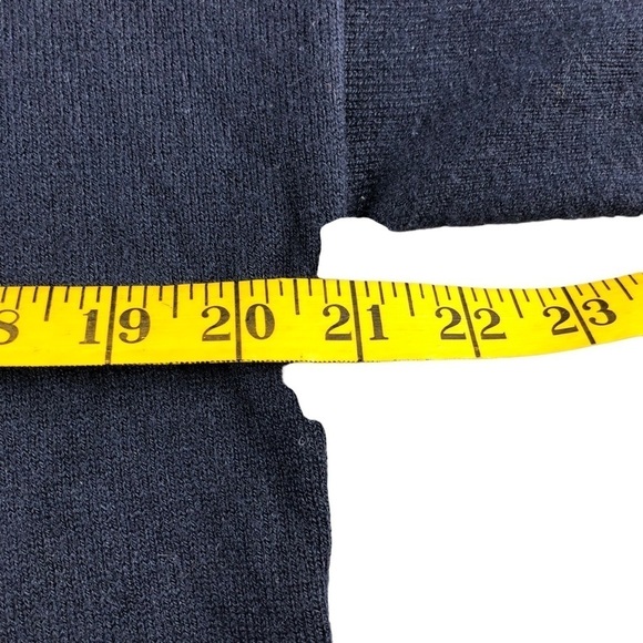 Loft Womens Small Blue Wrap Bell Sleeve Open Front Cardigan Sweater - Picture 9 of 11